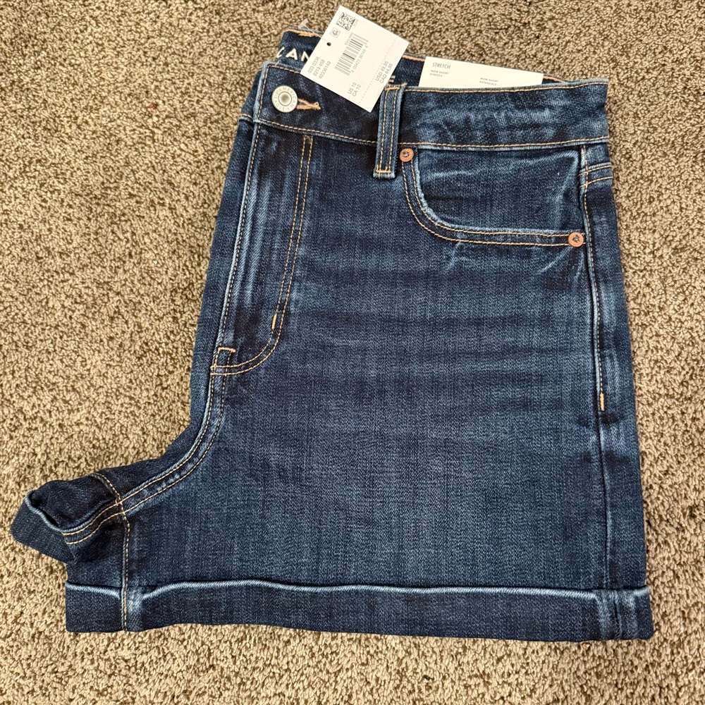 American Eagle Dark Blue Denim Shorts